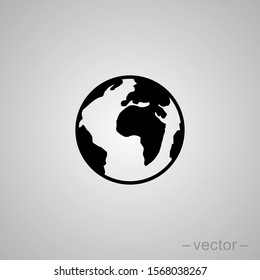 Vector planet earth icon illustration EPS10