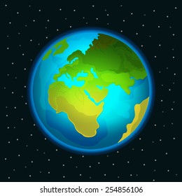 Vector Planet Earth illustration