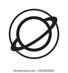 Vector Planet Icon Isolated On White