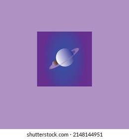 Vector Planet Illustration. Space and planet background. 