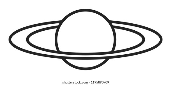vector planet logo satellite design template cosmos best concept web icon app science