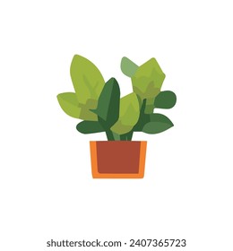 planta vectorial con planta marrón