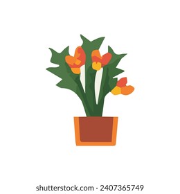 planta vectorial con planta marrón