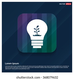 vector Plant bulb icon