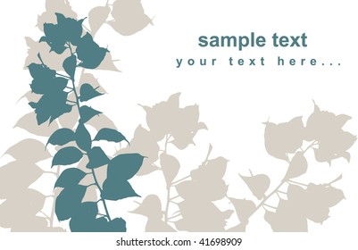  vector plant card