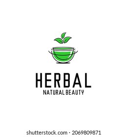 vector plant, herbal logo illustration vector