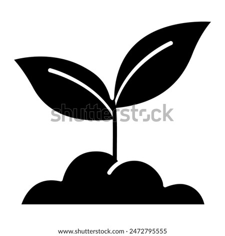 Vector Plant Icons suitable for Gardening and Greenery