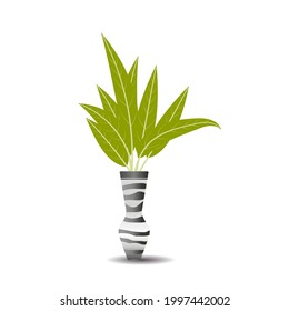 vector plant on pots minimalis modern style