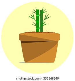 The vector of plant pot