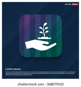 vector Plant sprout icon