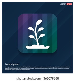 vector Plant sprout icon