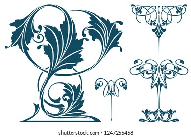 Vector plant vignette for labels, banner, sticker, tattoo and other design. 