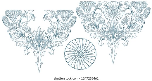 Vector plant vignette for labels, banner, sticker, tattoo and other design. 