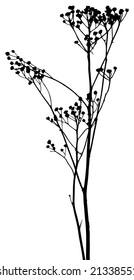 Siluetas de plantas vectoriales. Esta imagen es una ilustración vectorial y se puede escalar a cualquier tamaño sin pérdida de resolución.