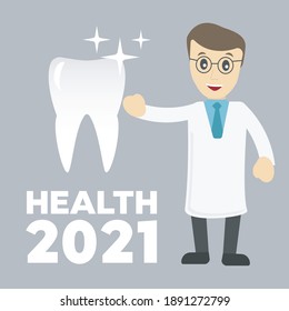 Implante dental de plástico vectorial montado. Protesis estomatológicas, implantación de ilustraciones vectoriales planas
