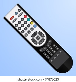 Vector Plastic Black Remote Controller