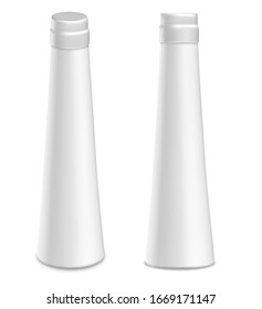Vector plastic  bottle with lid for oil or juice. Hand antiseptic