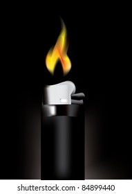 vector plastic lighter