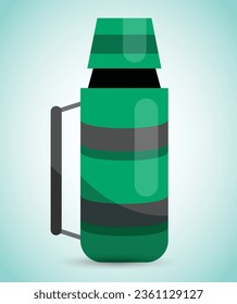 Vector plastic water bottle illustration