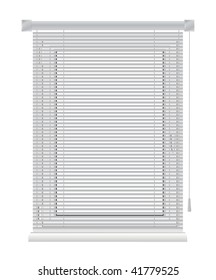 vector plastic window with sun-blinds