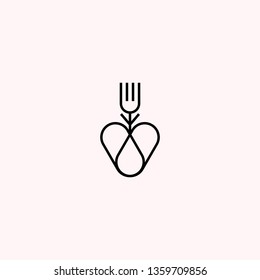 Vector plate and cutlery icon. Fork, plate and knife. Restaurant concept. Premium quality graphic design. Modern signs, symbols, thin line icons set for websites, web design, mobile app, infographics 