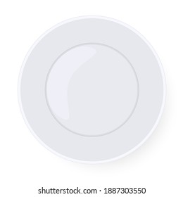 Placa vectorial sobre fondo blanco para elementos de diseño