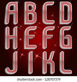 Vector platinum ruby font abc Part 1/4