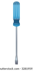 Vector plausible picture of hand tools turn-screw
