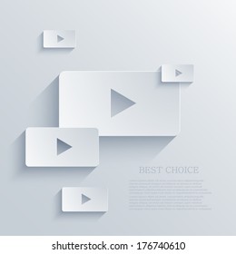 Vector play background. Eps10