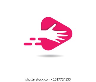 Vector play button icon