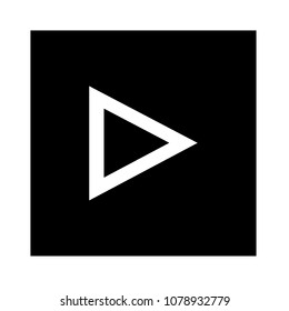 Vector Play Button Icon - Media Symbol - Start Music Or Play Video