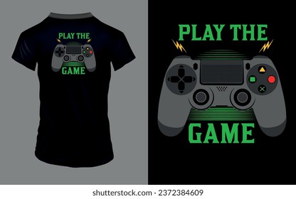 Vector 'Juega al juego' Diseño de la camiseta de juegos