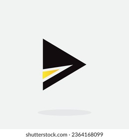 Vector play icon or logo. Video application icon design template. Music player. Application icon design.