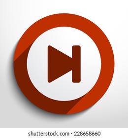 Vector play stop web icon. Eps 10.