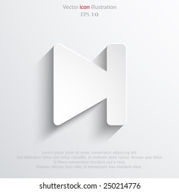 Vector play stop web icon. Eps 10.