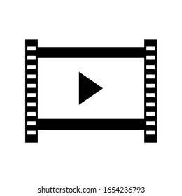 Vector player icon. Flat design illustration isolated on white background