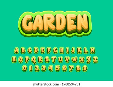 Vector Playful Text Effect Funny Font Stock Vector (Royalty Free ...