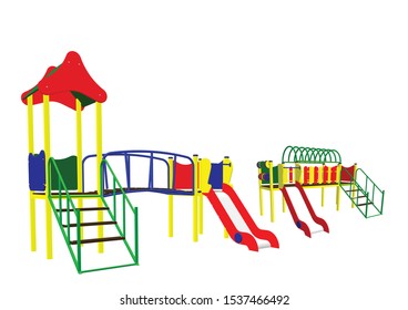 Vector playground toys for children