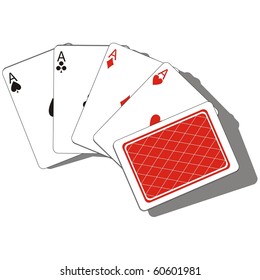 Vector. Playing card set 01