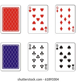 Vector. Playing card set 06
