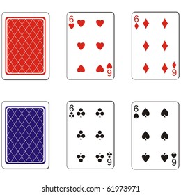 Vector. Playing card set 07