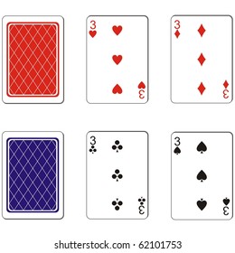 Vector. Playing card set 10
