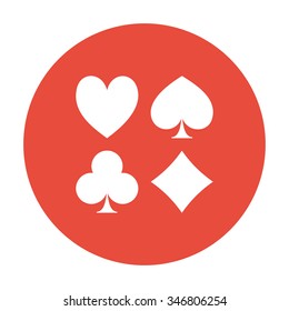 Vector Playing Card Suit Icon Symbol Set