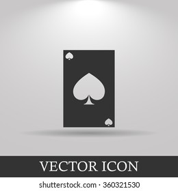 Vector Playing Card Suit Icon Symbol Set