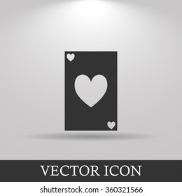 Vector Playing Card Suit Icon Symbol Set