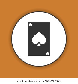 Vector Playing Card Suit Icon Symbol Set