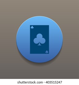 Vector Playing Card Suit Icon Symbol Set