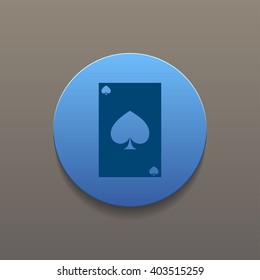 Vector Playing Card Suit Icon Symbol Set