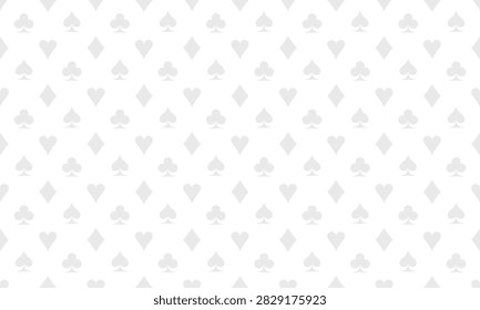 Vector Playing Card Symbol Background. Casino Background Concept