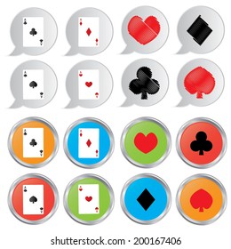 Vector playing cards symbols